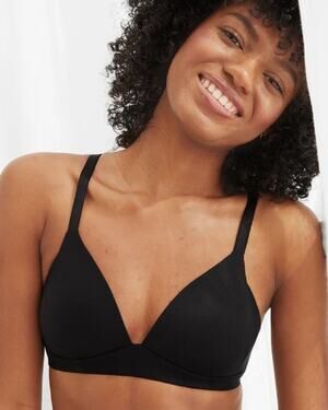 Aerie Black Sunnie Wireless Lightly Lined Push Up Bra Size 34B
